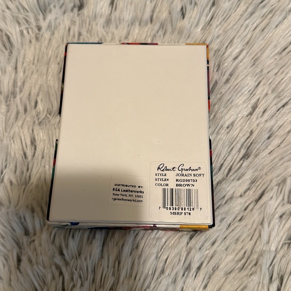 Robert Graham Men’s Brown Leather Tri-Fold Wallet NIB - Picture 3 of 4